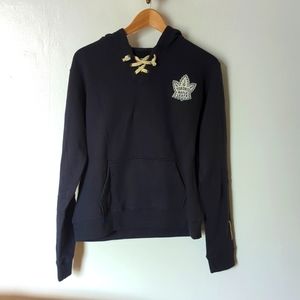 Women's Toronto Maple Leafs Newbury Collection Sweater Size Large Navy Blue